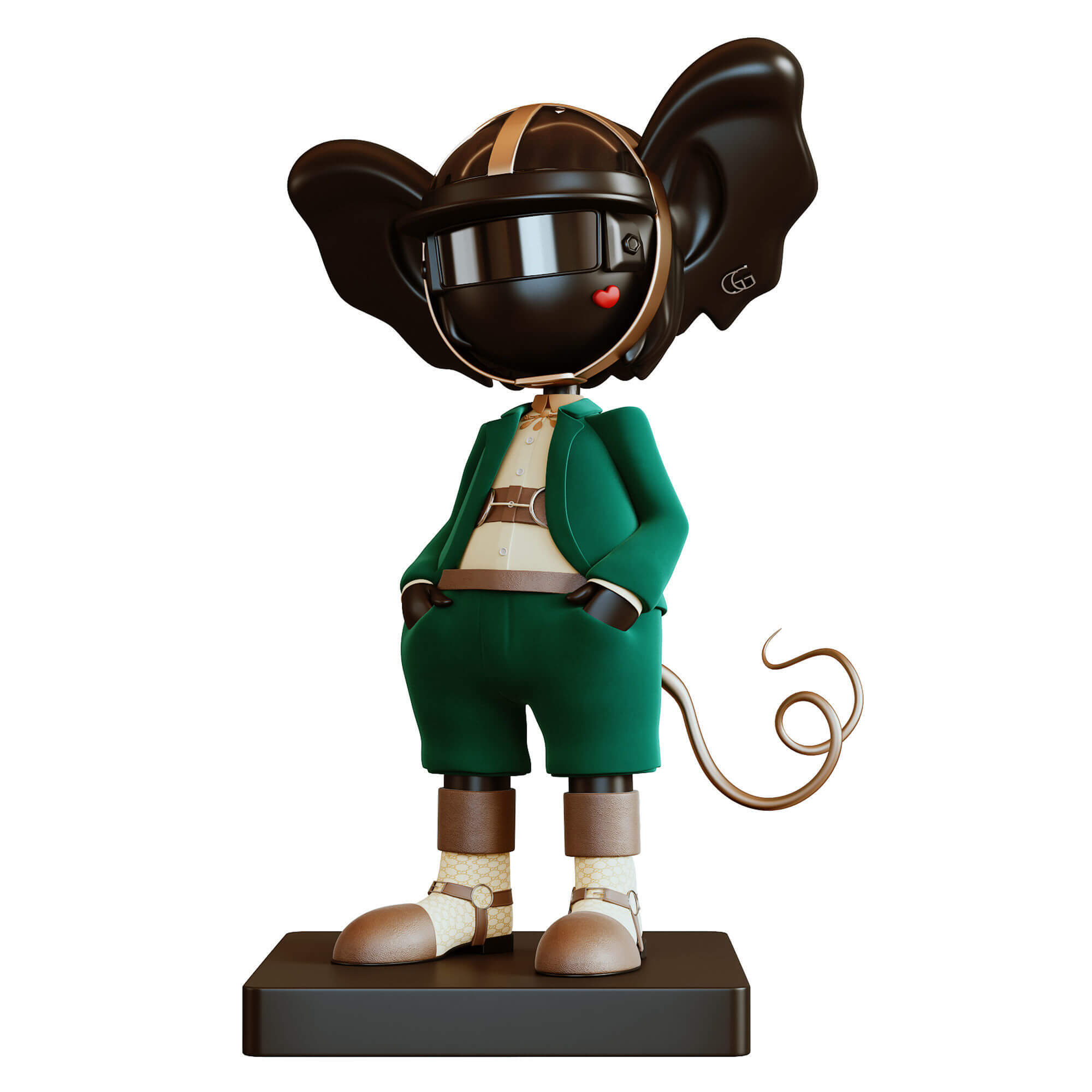Gucci卡通潮玩 摆件 装饰品3D模型（FBX,MAX）