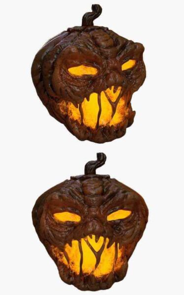 万圣节南瓜灯low poly 3D模型（OBJ,FBX）