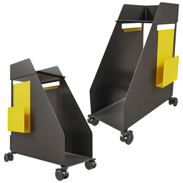 Systemtronic Auxiliary带轮子的金属储物夹 办公室家具3D模型（OBJ,FBX,MAX）