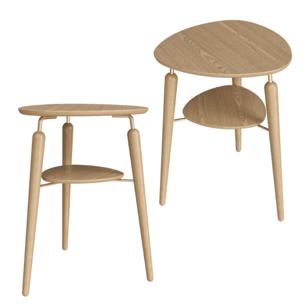 UMAGE My Spot木质双层边桌 茶几3D模型（OBJ,FBX,MAX）