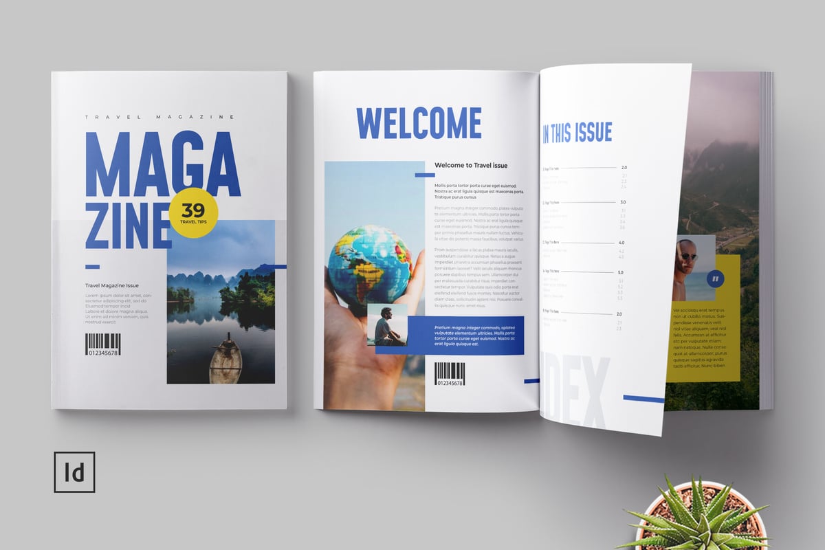 旅行杂志画册模板 (INDD)