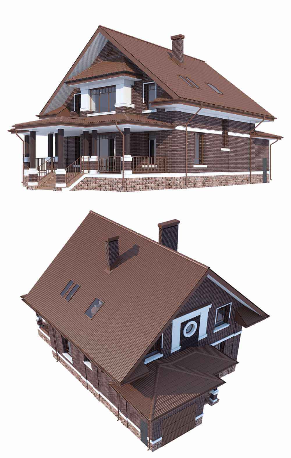 双层房屋 住宅 建筑3D模型（FBX,MAX）