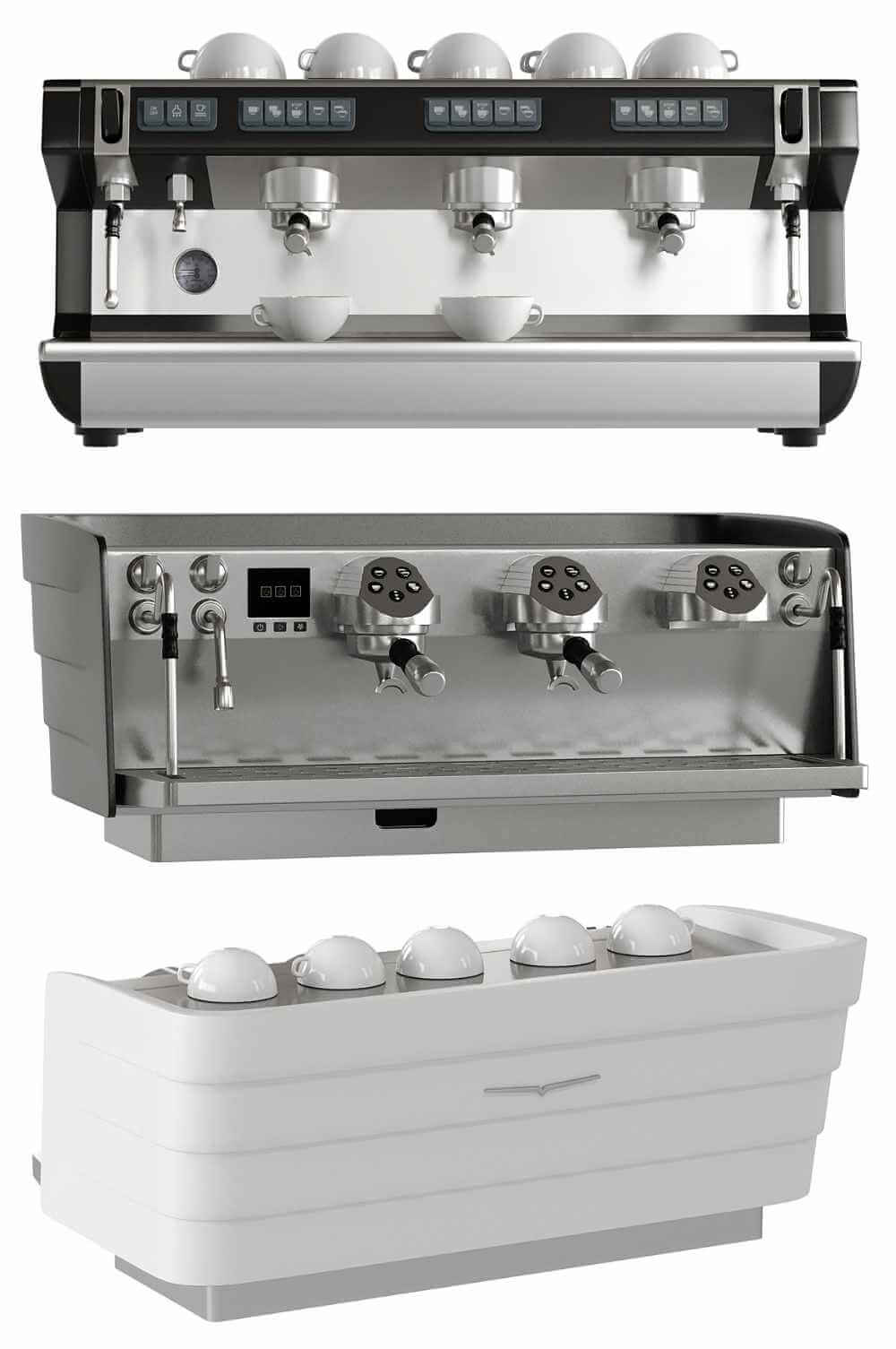 商用咖啡机3D模型（OBJ,FBX,MAX）