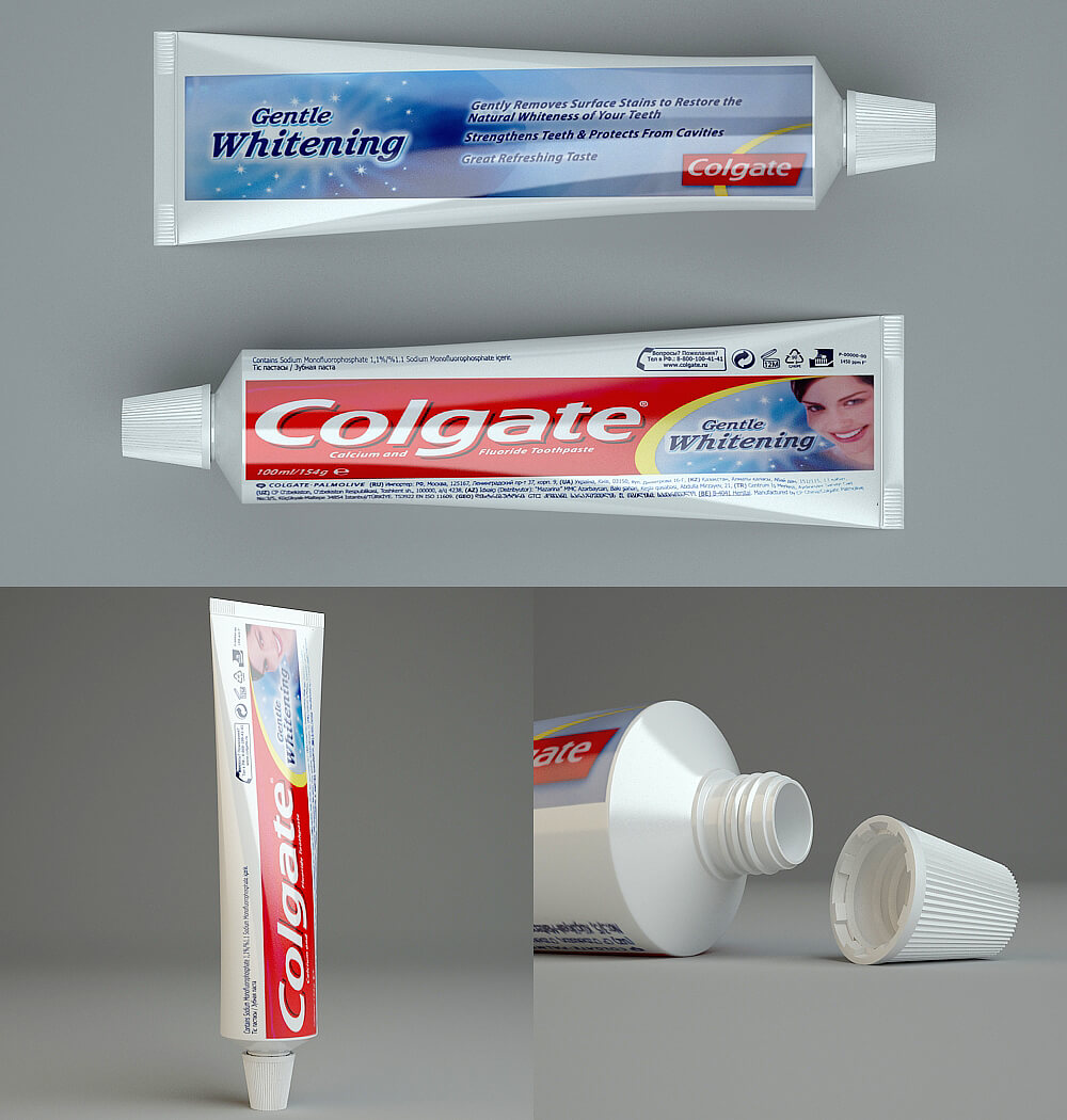 colgate高露洁牙膏3D模型（FBX,MAX）