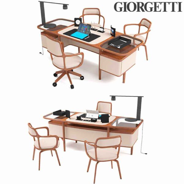Giorgetti Mogul和Baron办公桌椅3D模型（OBJ,MAX）