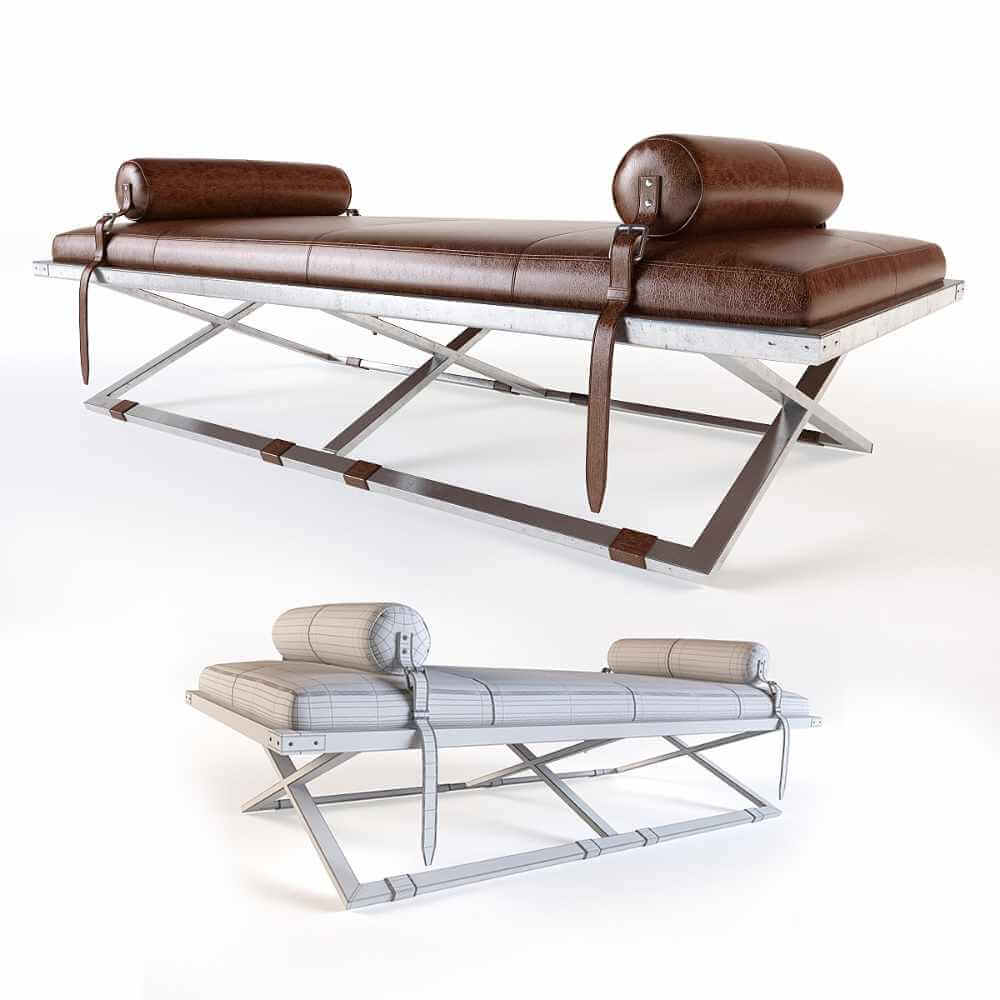 Plantation design Mister X长凳3D模型（OBJ,FBX,MAX）