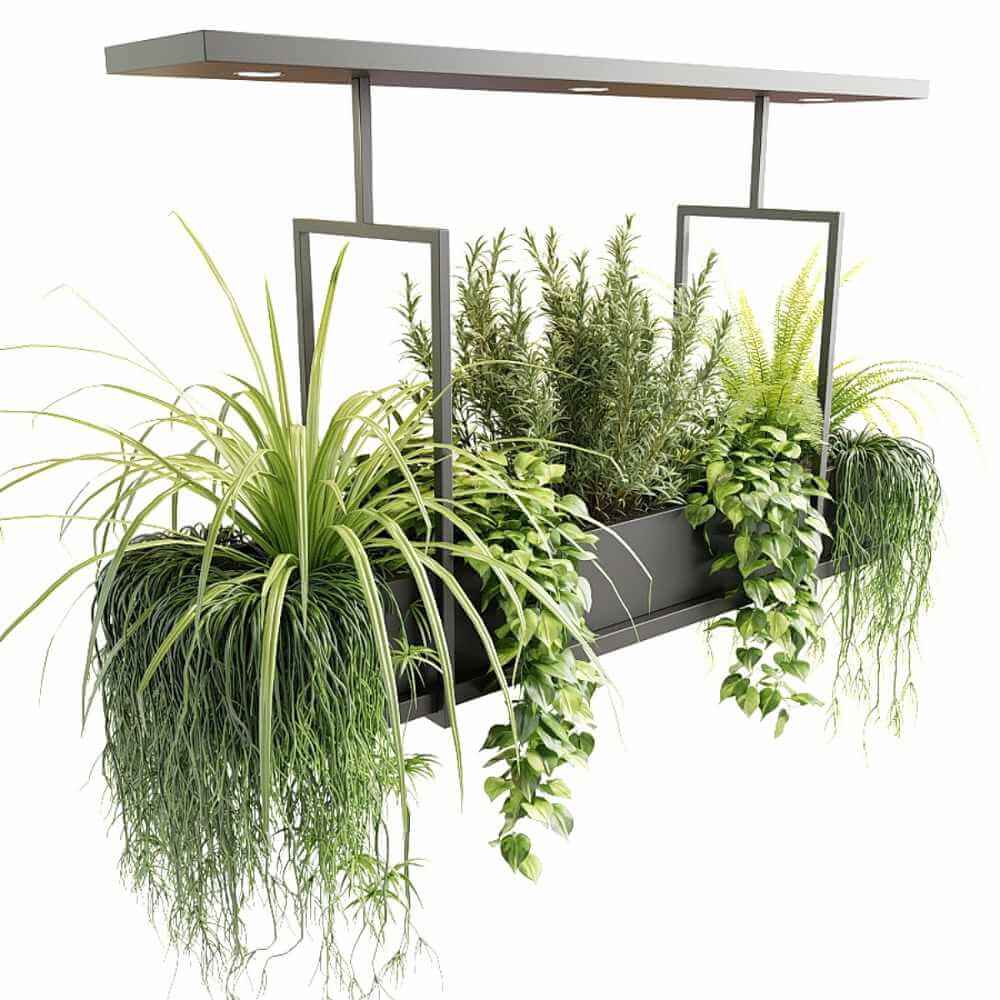 带绿植的吊灯3D模型（OBJ,MAX）