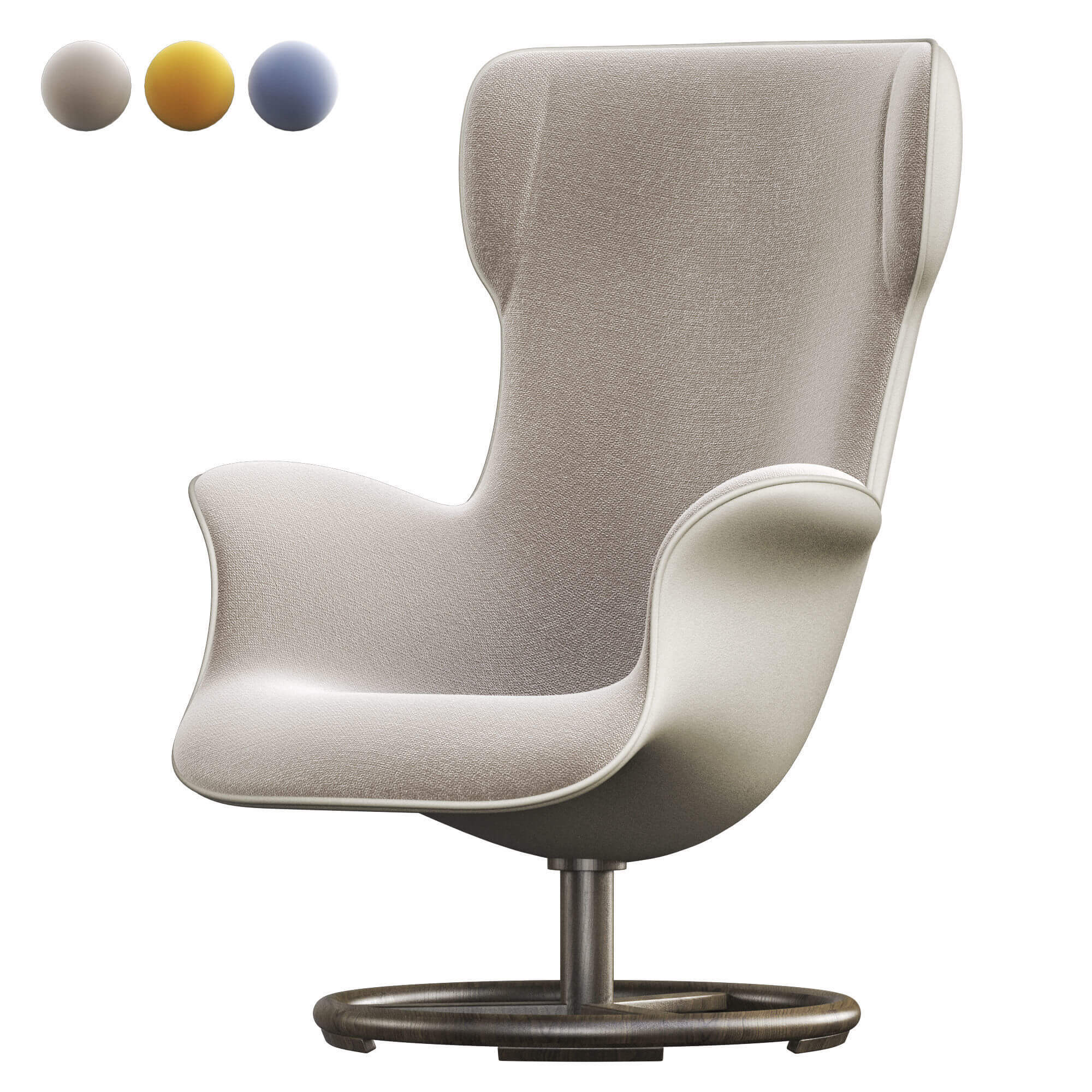 Giorgetti Bergere扶手椅 椅子3D模型（OBJ,FBX,MAX）