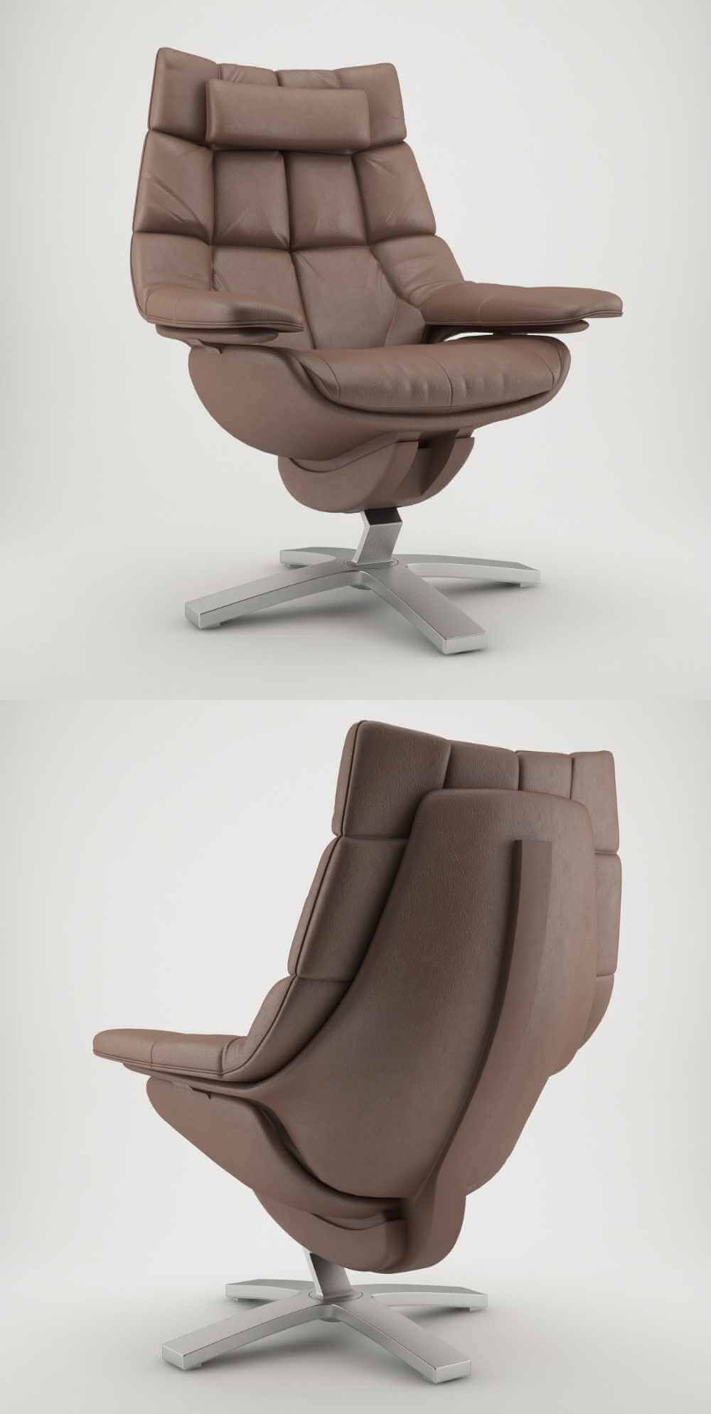 NATUZZI REVIVE休闲椅3D模型（FBX,MAX）
