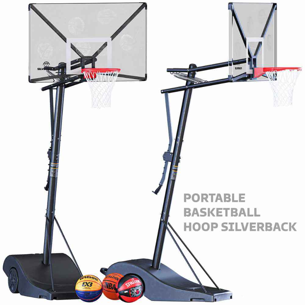 Silverback便携式篮球架3D模型（OBJ,MAX）
