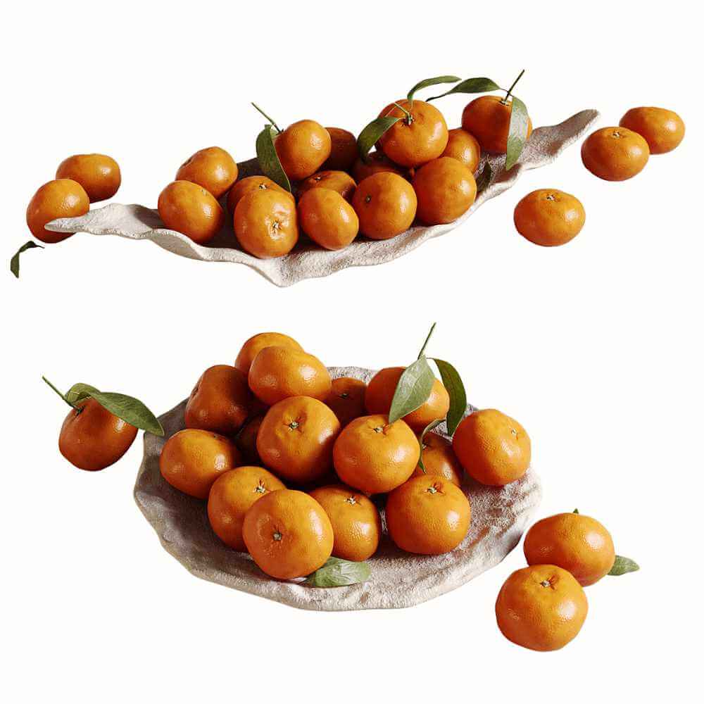 果盘中的桔子3D模型（OBJ,MAX）