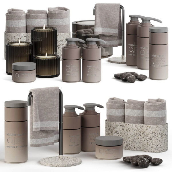 洗漱卫浴用品系列3D模型（OBJ,FBX,MAX）