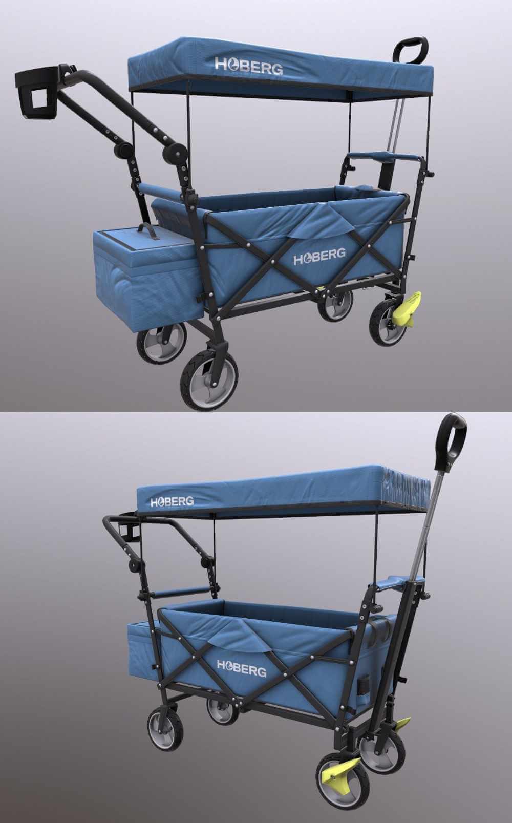 Hoberg可折叠婴儿推车 婴儿车3D模型（OBJ,FBX）