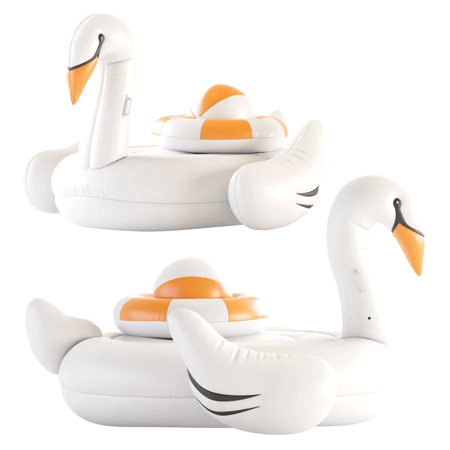 充气天鹅游泳圈3D模型（OBJ,MAX）
