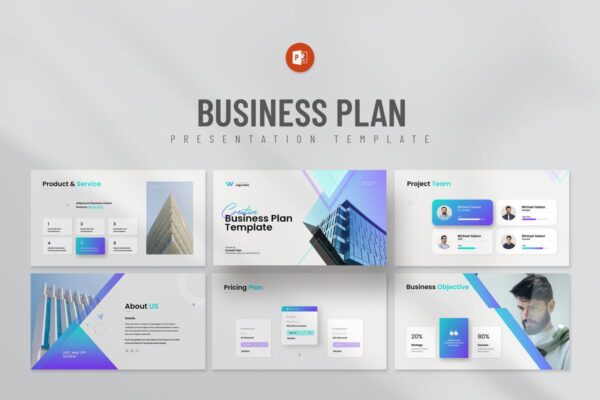 公司业务计划PPT模板 (PPTX)