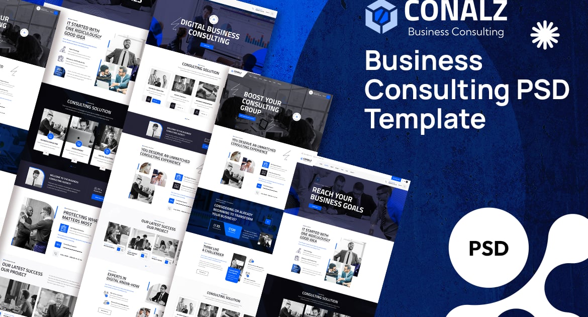 Conalz-商业咨询PSD模板
