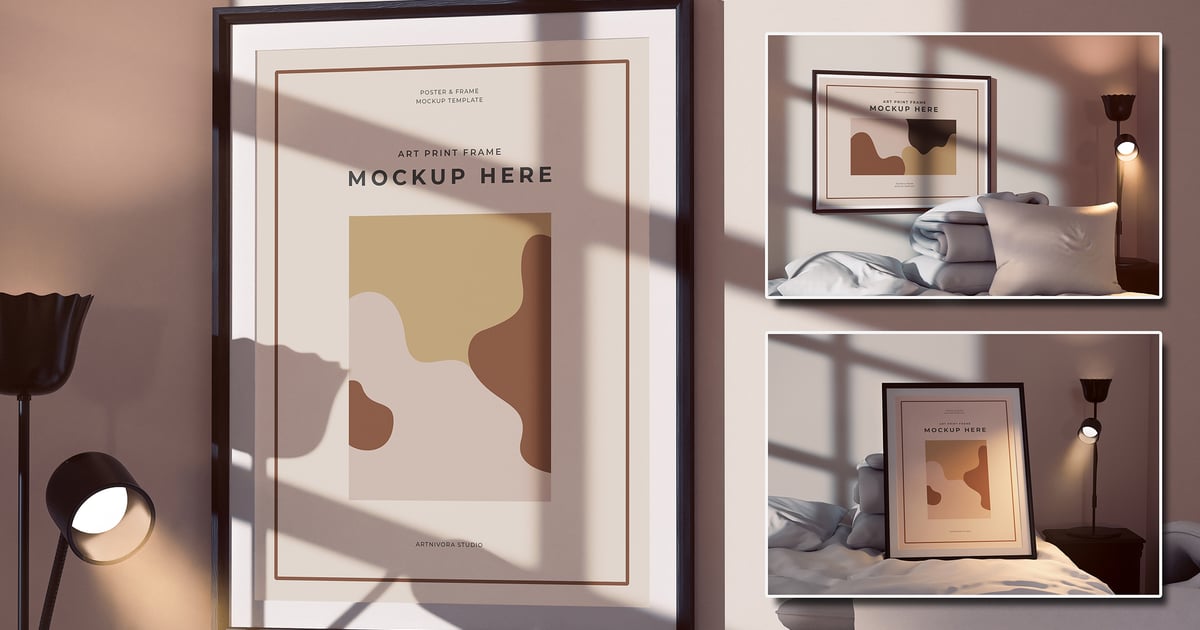 艺术版画画框模型