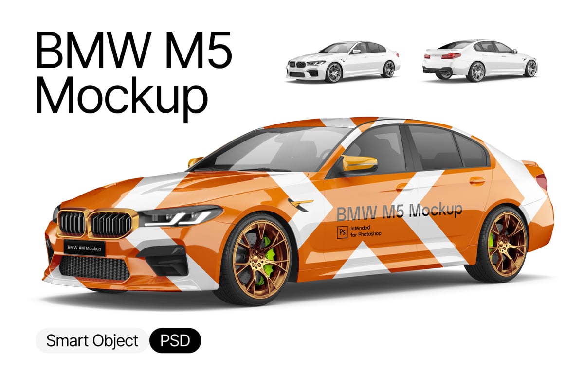 宝马M5模型样机 (PSD)