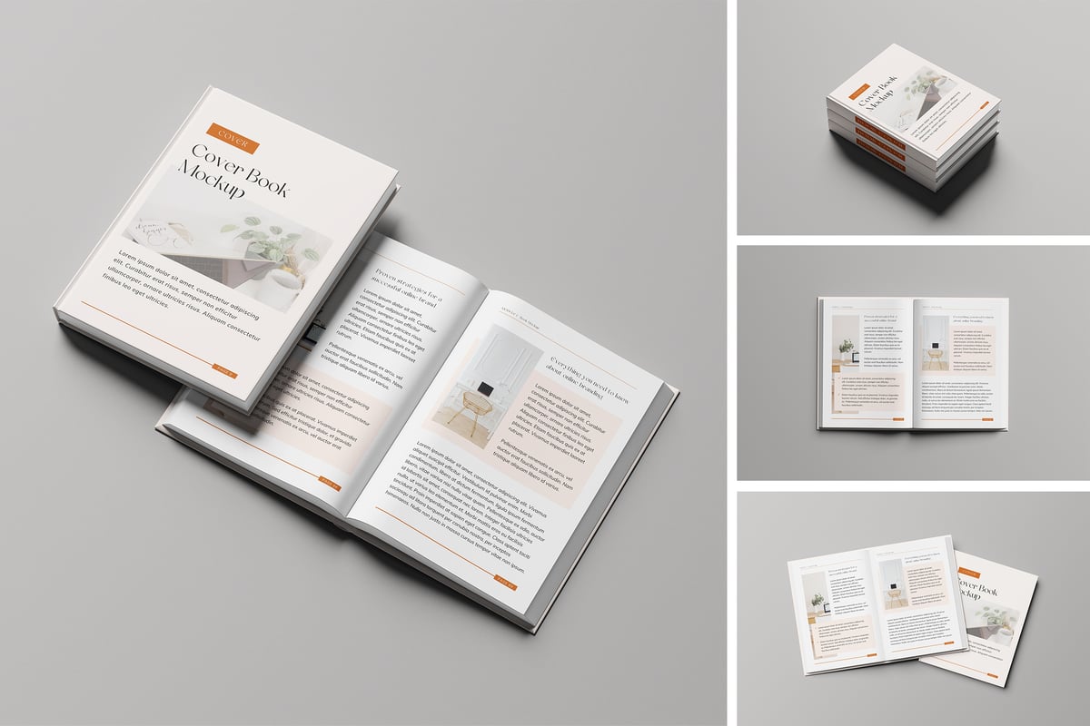 书模型样机 (PSD,PDF)
