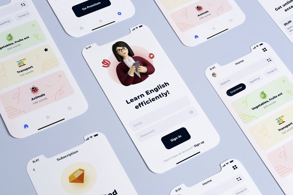 iPhone UI模型样机 (PSD)