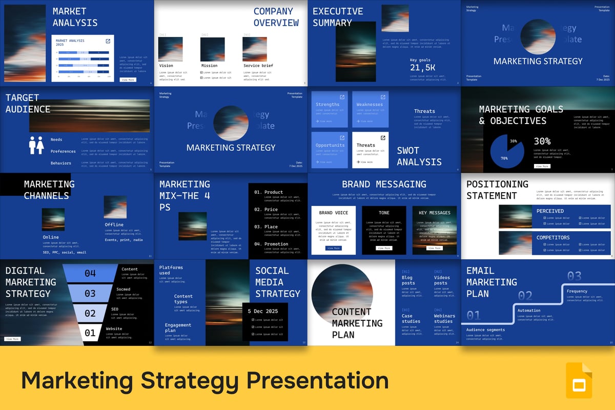 营销策略PPT模板 (PPTX)