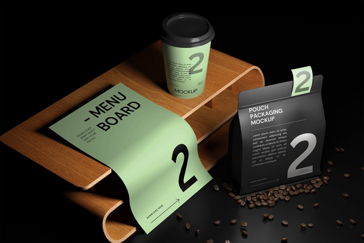 咖啡套模型样机 (PSD)