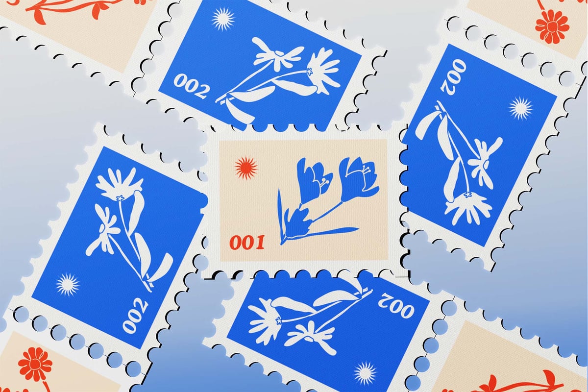 邮票邮费模型样机 (PSD)