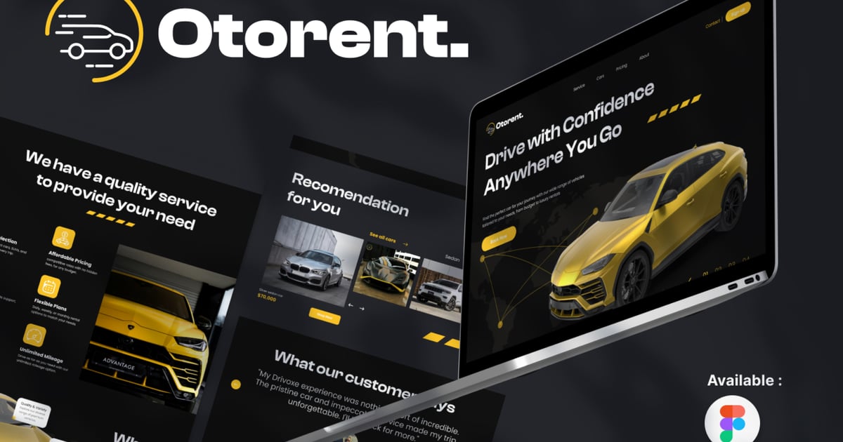 Otorent – 汽车经销商登陆页面