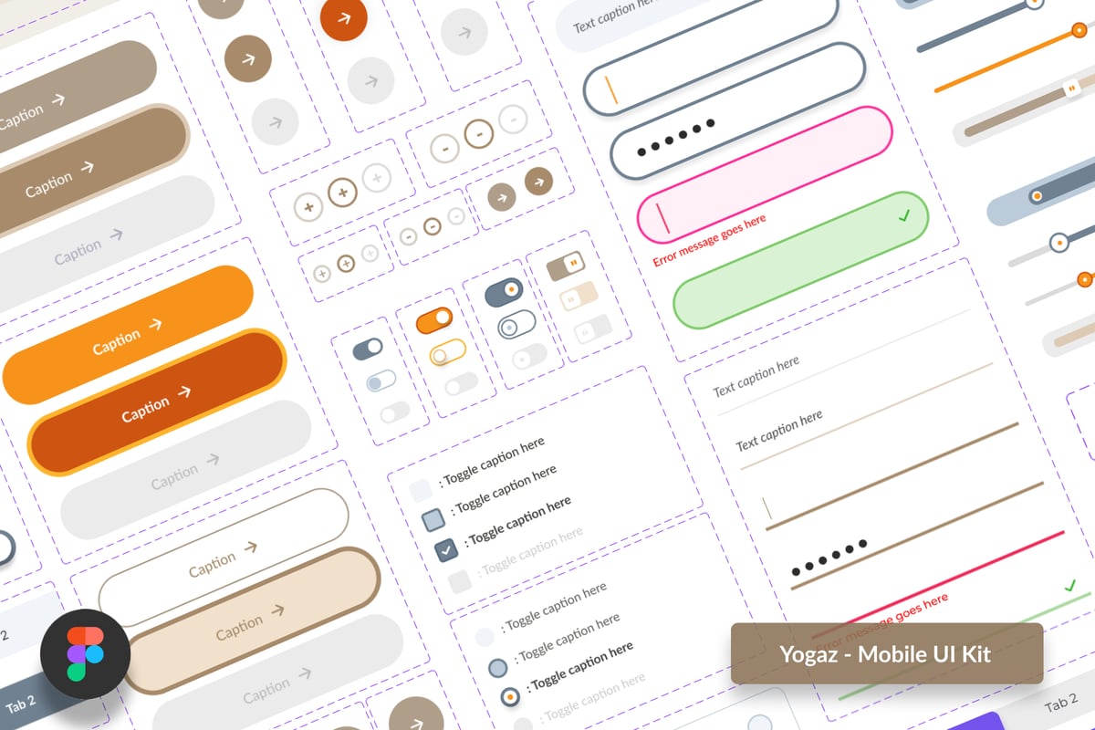 瑜伽 – 移动应用APP UI KIT (FIG)