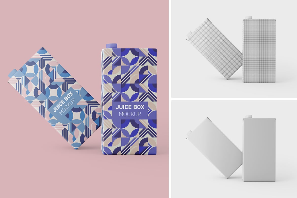 果汁纸箱模型样机 (PSD)