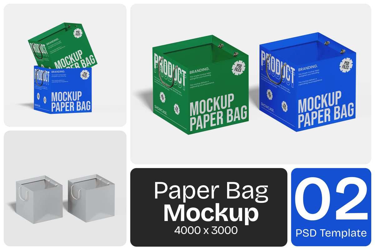 纸袋模型样机 (PSD)