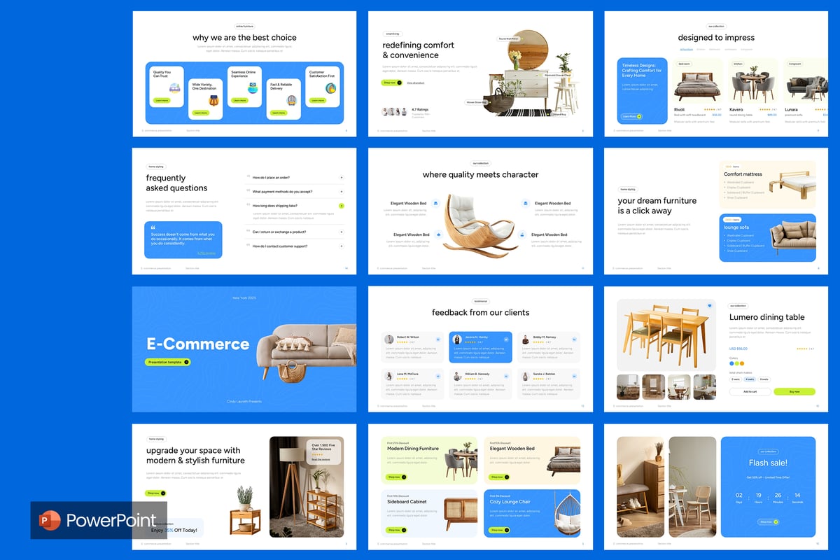 电子商务PPT模板 (PPTX)