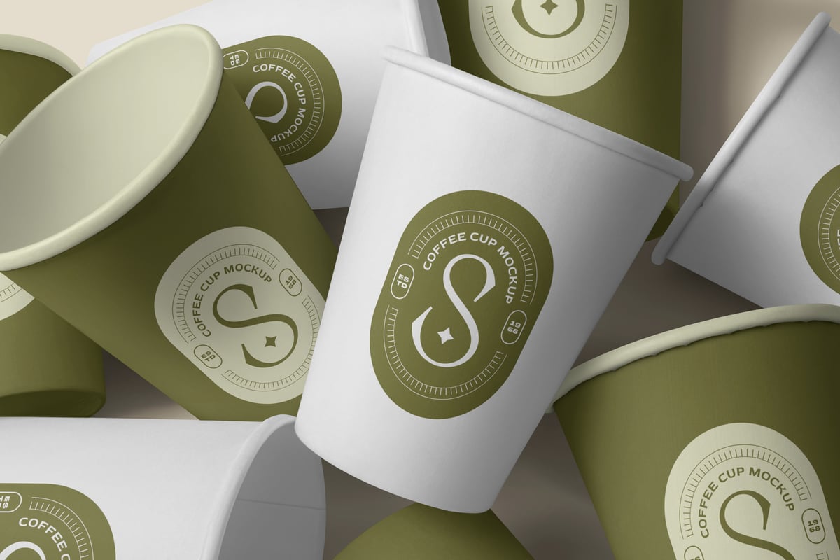 咖啡杯模型样机 (PSD)