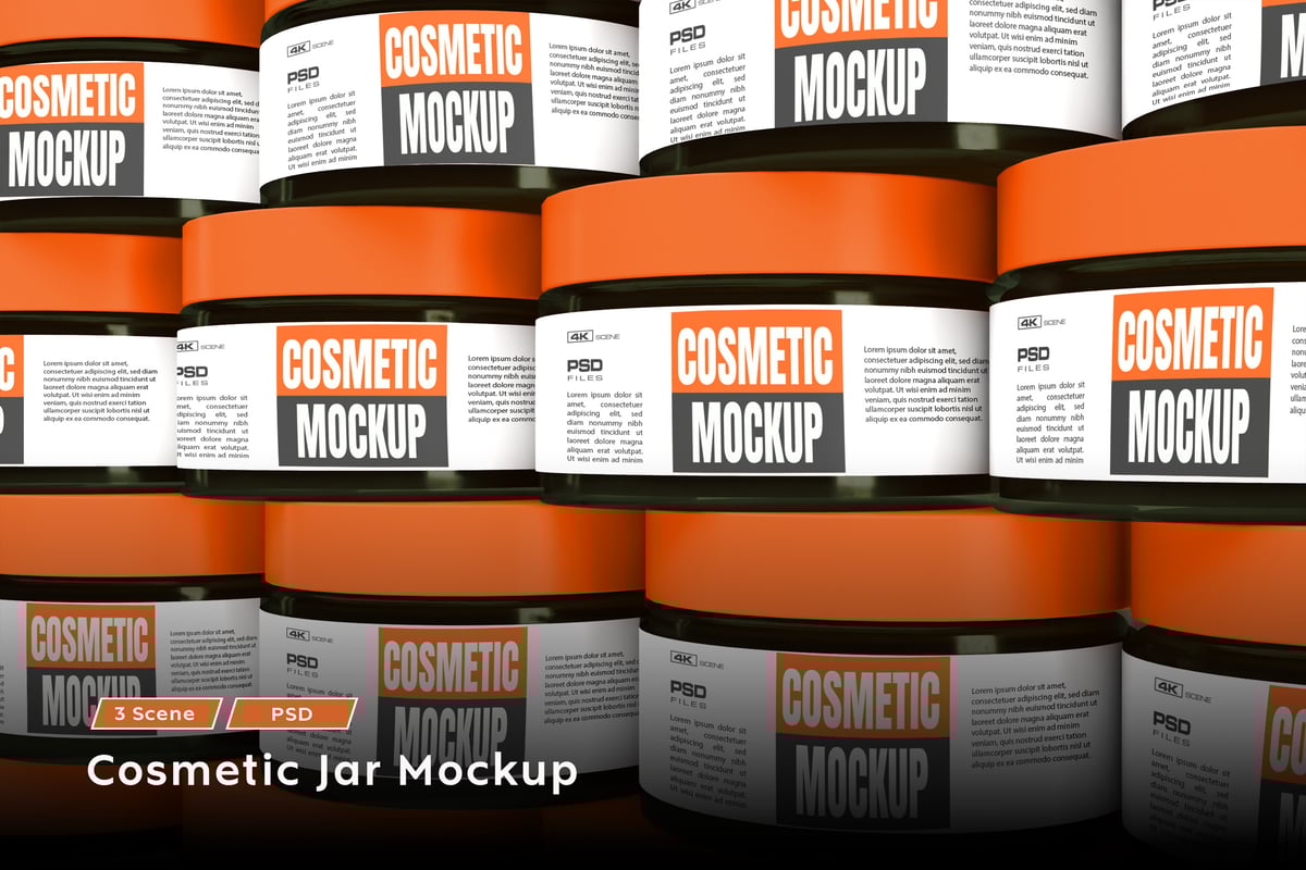 护肤产品模型样机 (PSD)
