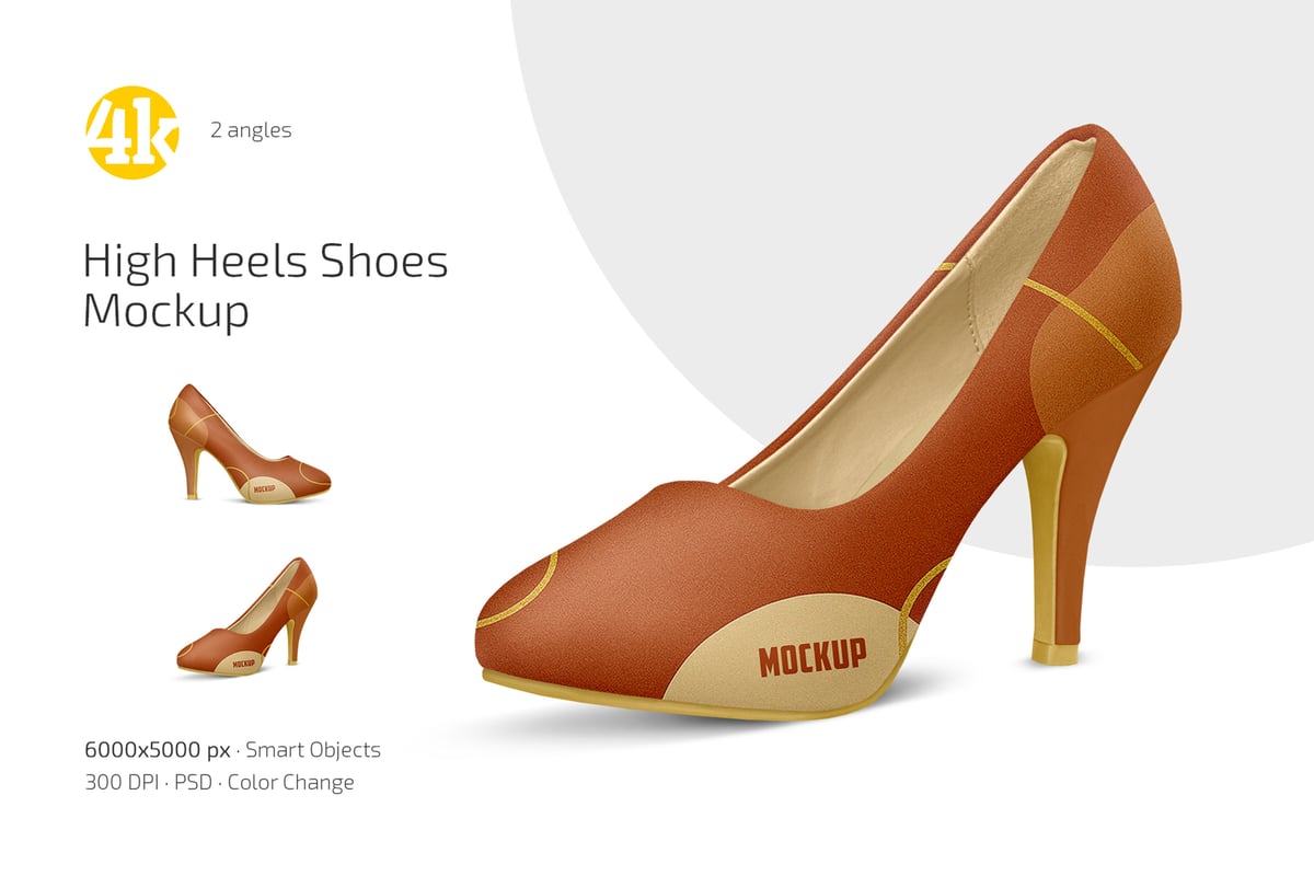 高跟鞋模型套装样机 (PSD)