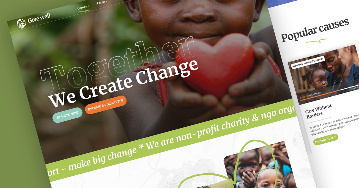 GiveWell_慈善机构和非政府组织着陆页
