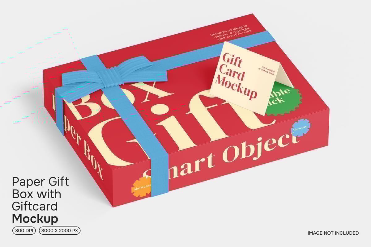 礼品盒模型样机 (PSD)