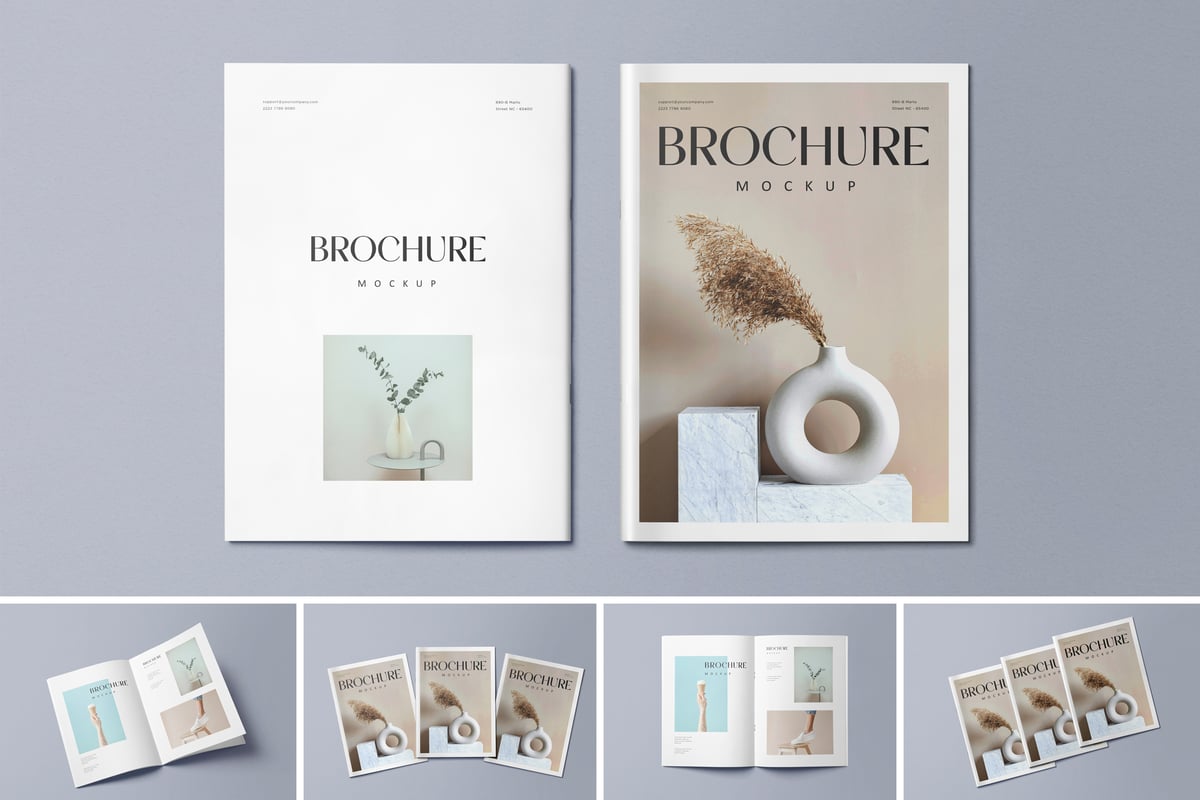 A4手册画册模型样机 (PSD)