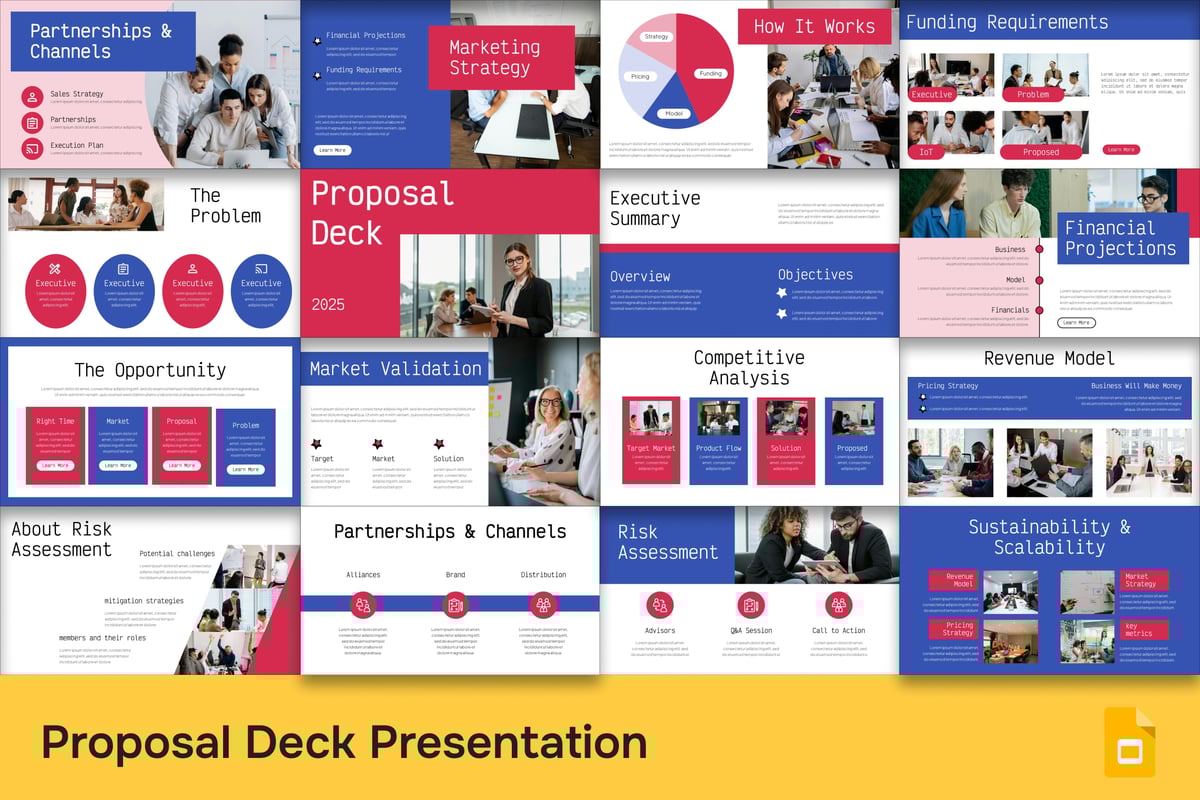 提案商业路演PPT模板 (PPTX)