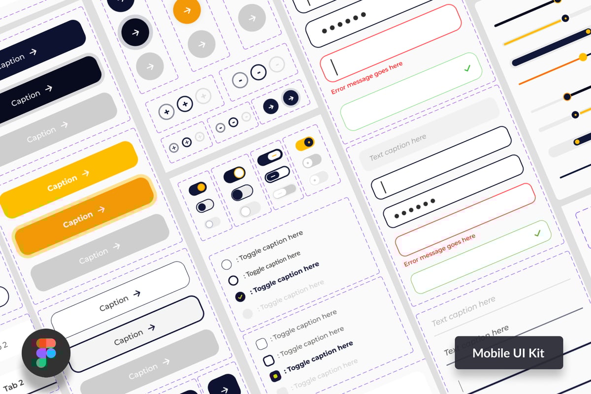 移动UI套件APP UI 组件 (FIG)