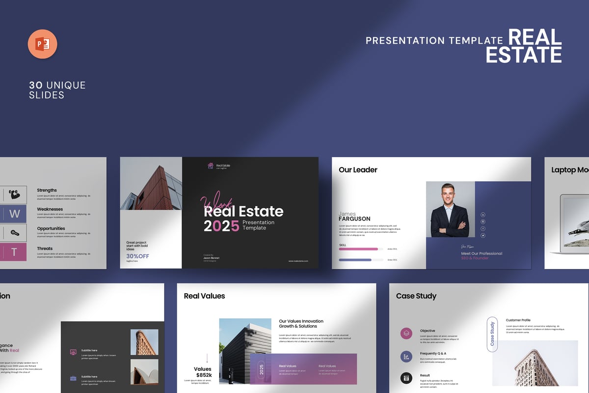 房地产PPT模板 (PPTX)