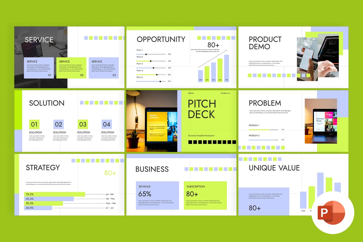 商业计划PPT模板 (PPTX)