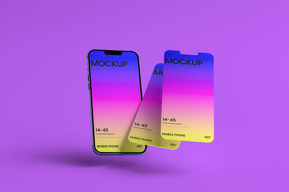 APP UI显示模型样机 (PSD)