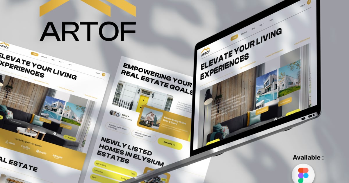 Artof – 房地产登陆页面