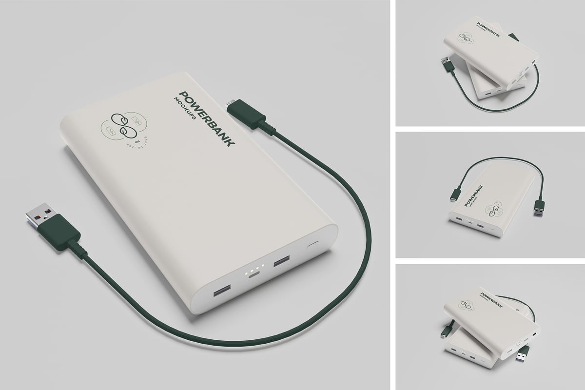 充电宝设计模型样机 (PSD,PDF)