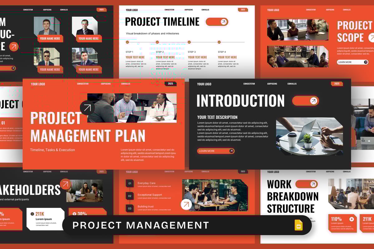 项目管理PPT模板 (PPTX)