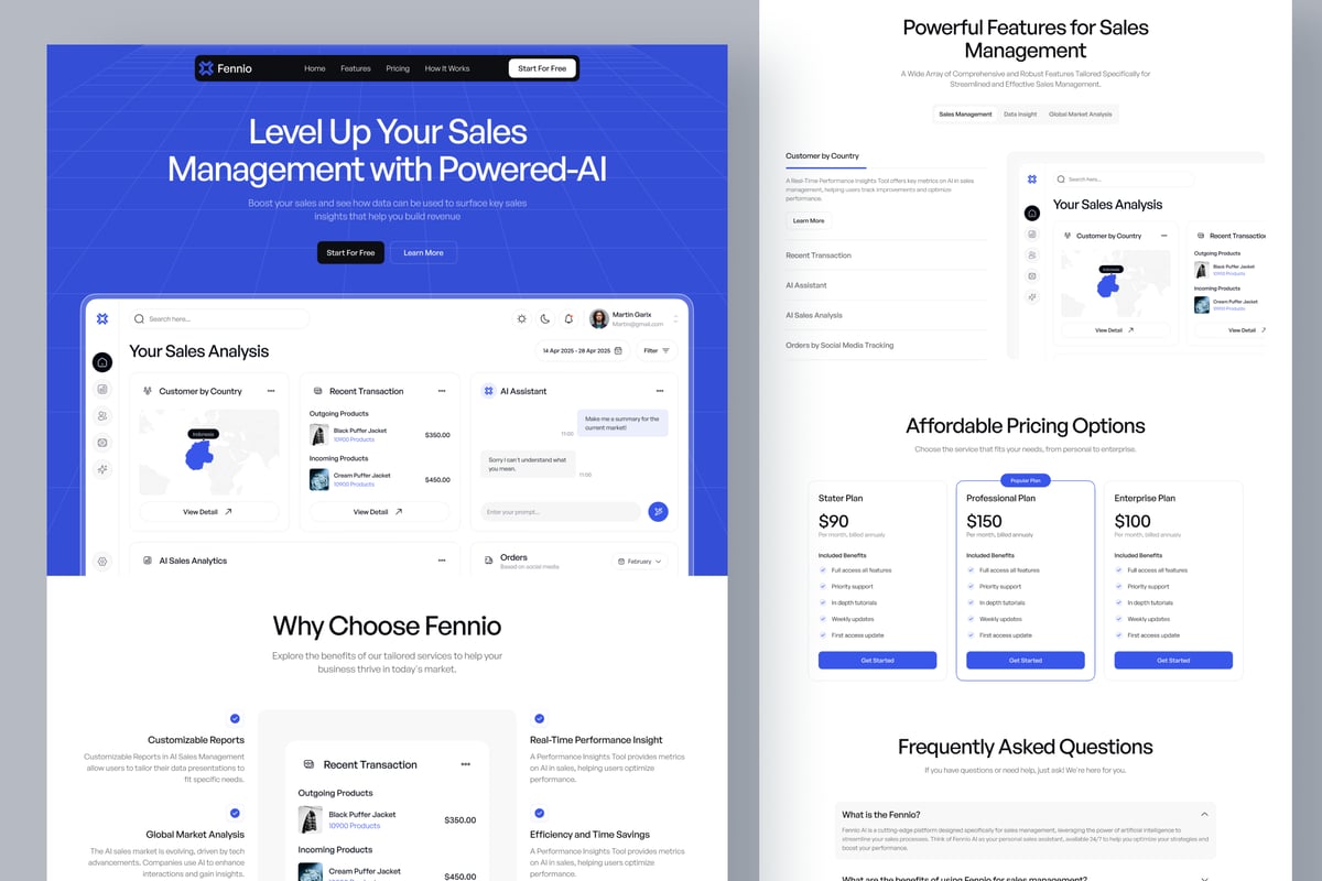 AI管理网站UI模板 (FIG)