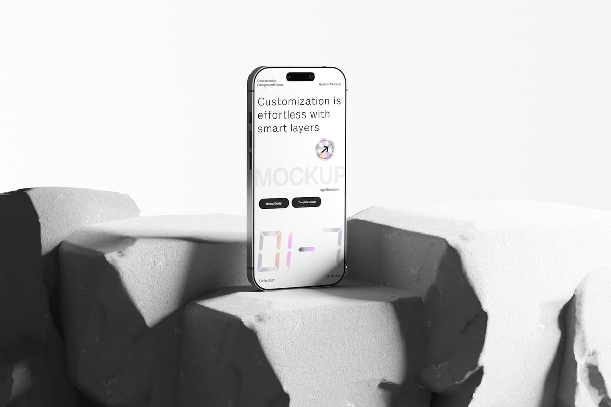 极简主义手机样机 (PSD)