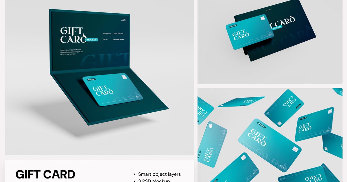 礼品卡模型