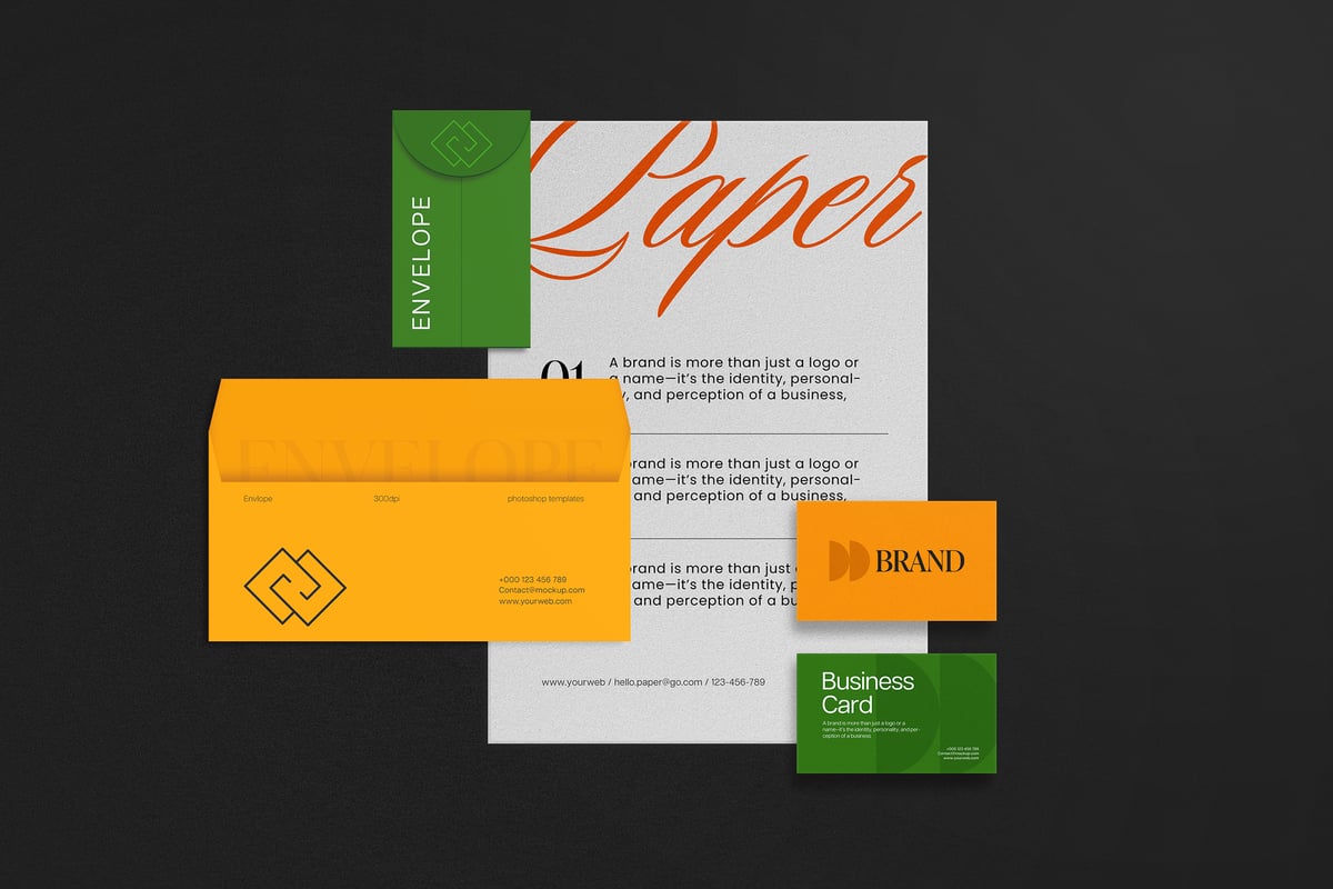 文具品牌模型样机 (PSD)